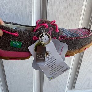 Twisted X Pink and Brown Women's Sneakers